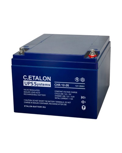 C.ETALON CHR 12-26. Аккумулятор герметичный свинцово-кислотный. ETALON в Ижевске