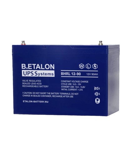 B.ETALON BHRL 12-90. Аккумулятор герметичный свинцово-кислотный. ETALON в Ижевске