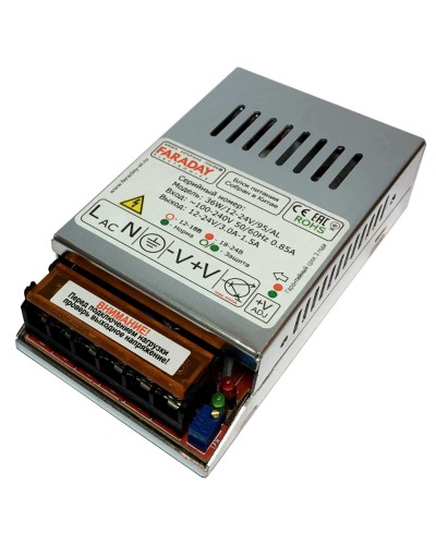 36W/12-24V/95AL. Импульсный блок питания. FARADAY в Ижевске