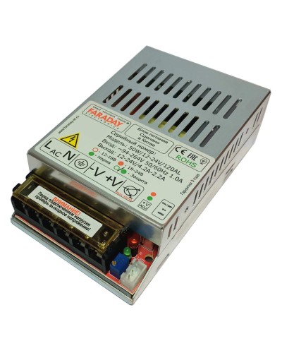 50W/12-24V/120AL. Импульсный блок питания. FARADAY в Ижевске