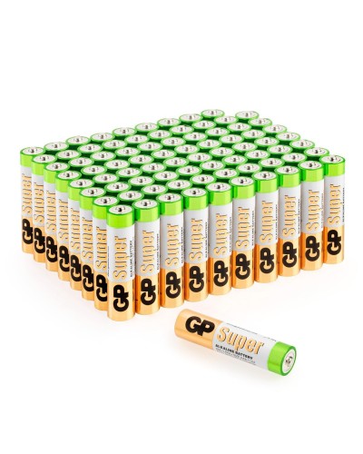 GP Super Alkaline 24A AAA (GP 24A-2CRVS80), упак. 80 шт.. Алкалиновые батарейки. GP Batteries в Ижевске