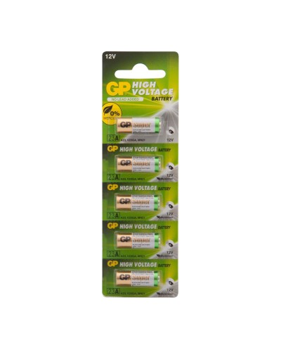 GP 23AF (GP 23AF-2C5), упак. 5 шт. БЛИСТЕР. Высоковольтные батарейки 12В. GP Batteries в Ижевске