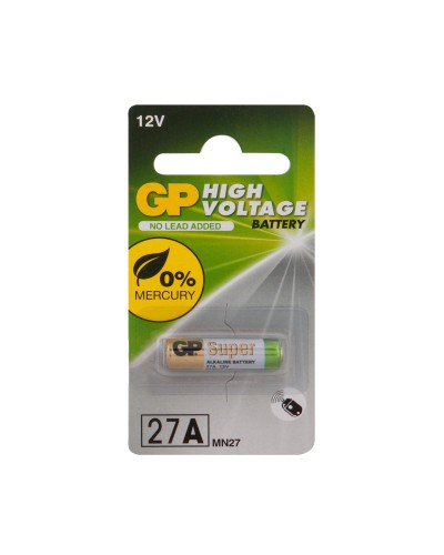 GP 27AF (GP 27AFRA-2C1), БЛИСТЕР. Высоковольтная батарейка 12В. GP Batteries в Ижевске