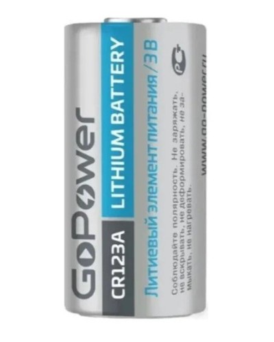 CR123A GoPower, БЛИСТЕР. Литиевый элемент питания. GoPower в Ижевске