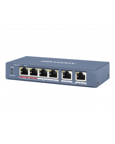 DS-3E0106HP-E. Коммутатор с питанием POE. Hikvision в Ижевске