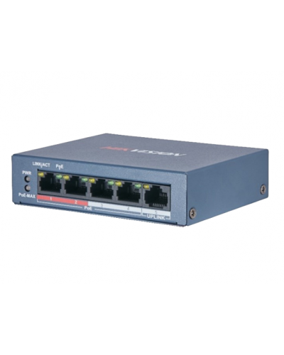 DS-3E0105P-E/M(B). Коммутатор с питанием POE. Hikvision в Ижевске