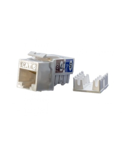 KJ9-8P8C-C6-90-WH. Вставка Keystone Jack RJ-45. Hyperline в Ижевске