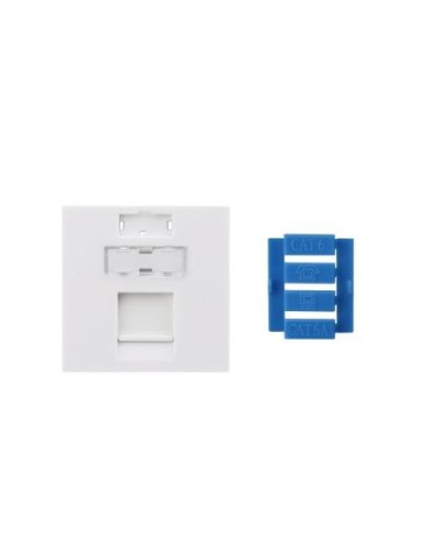 SIP3-1K-M45-45. Вставка 45x45 для 1 модуля Keystone Jack, со шторкой. Hyperline в Ижевске