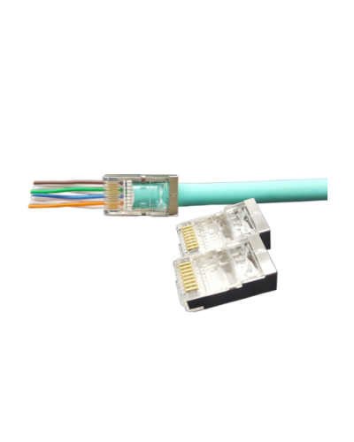 PLEZ-8P8C-U-C6-SH-100 (100 шт). Разъем RJ-45. Hyperline в Ижевске