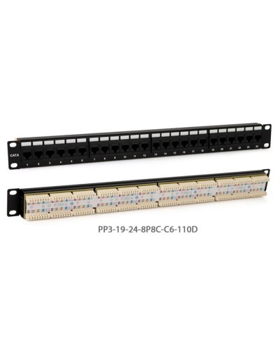 PP3-19-24-8P8C-C6-110D. Патч-панель 19. Hyperline в Ижевске