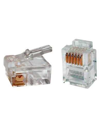 PLUG-6P6C-P-C2-100 (100 шт). Разъем RJ-12. Hyperline в Ижевске