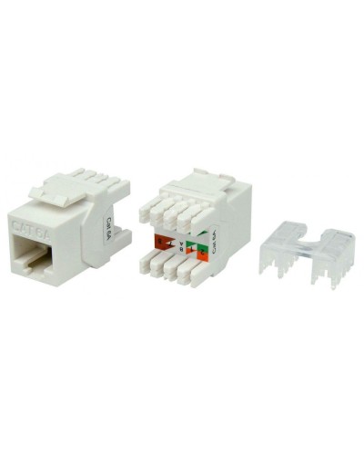 KJ8-8P8C-C6A-180-WH. Вставка Keystone Jack RJ-45. Hyperline в Ижевске