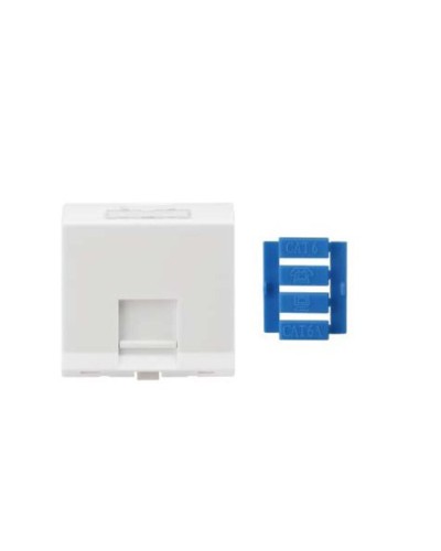 SIP3A-1K-M45-45. Вставка угловая 45x45 для 1 модуля Кeystone Jack, со шторками. Hyperline в Ижевске