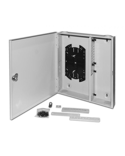 FO-WBX-4xSLT-W140H42-32UN-GY. Кросс оптический настенный. Hyperline в Ижевске