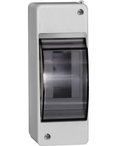 Корпус пластиковый КМПн 2/2 IP30 белый KREPTA 3 (MKP42-N-02-30-20). Щиток модульный с прозрачной дверцей, настенный. IEK в Ижевске