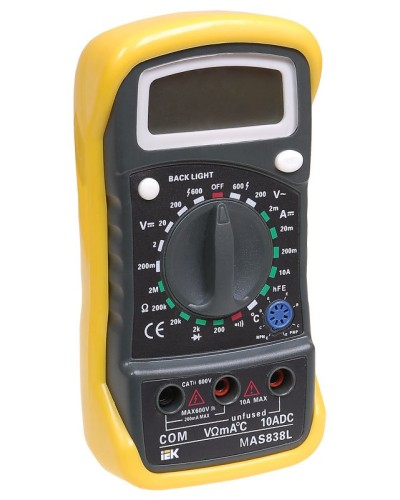 Мультиметр цифровой Master MAS838L (TMD-3L-838). Мультиметр цифровой. IEK в Ижевске