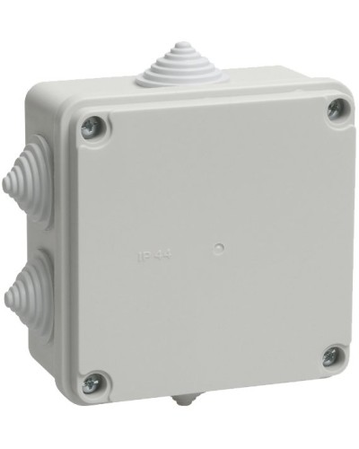 Коробка распаячная КМ41234 100х100х50 открытой проводки IP55 6 гермовводов серая (UKO11-100-100-050-K41-55). Коробка распаячная безгалогенная (HF). IEK в Ижевске