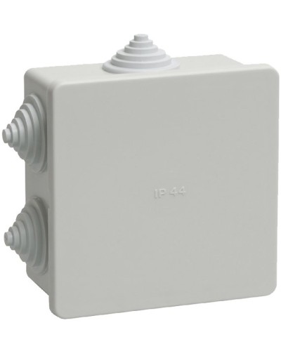 Коробка распаячная КМ41235 85х85х40 открытой проводки IP44 6 гермовводов серая (UKO11-085-085-040-K41-44). Коробка распаячная безгалогенная (HF). IEK в Ижевске