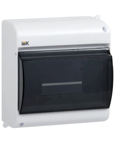 Корпус пластиковый КМПн 2/6 IP30 белый KREPTA 3 (MKP42-N-06-30-09). Щиток модульный с прозрачной дверцей, настенный. IEK в Ижевске