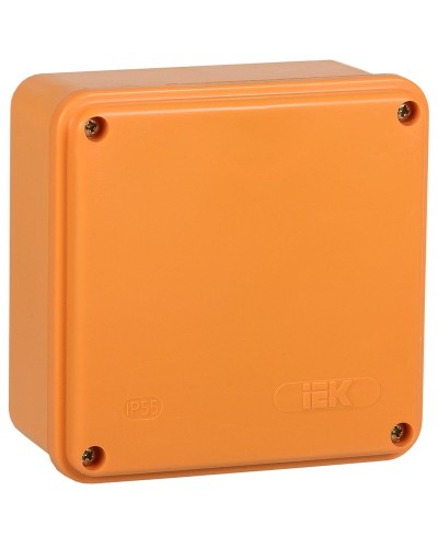 Коробка распаячная огнестойкая ПС 100х100х50 6P 6мм² IP44 гладкие стенки (UKF20-100-100-050-6-6-09). Коробка распаячная огнестойкая безгалогенная (HF). IEK в Ижевске
