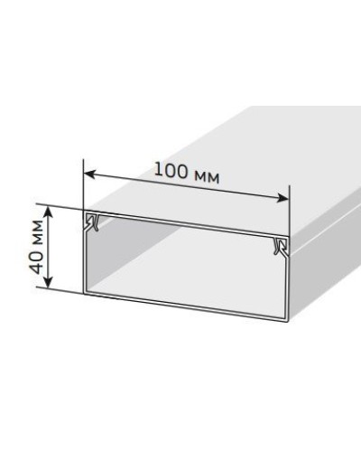 Короб 100х40 ЭЛЕКОР (CKK10-100-040-1-K01). Кабель-канал с двойным замком. IEK в Ижевске