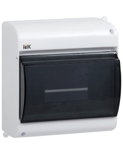 Корпус пластиковый КМПн 2/4 IP30 белый KREPTA 3 (MKP42-N-04-30-12). Щиток модульный с прозрачной дверцей, настенный. IEK в Ижевске