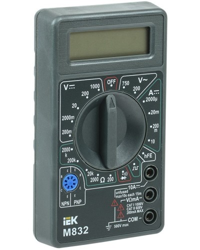 Мультиметр цифровой Universal M832 (TMD-2S-832). Мультиметр цифровой. IEK в Ижевске