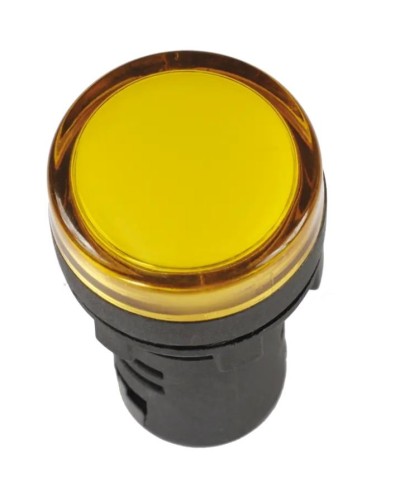 Лампа AD22DS (LED) матрица D22 мм желтый 12В AC/DC желтый (BLS10-ADDS-012-K05). Светосигнальный индикатор. IEK в Ижевске