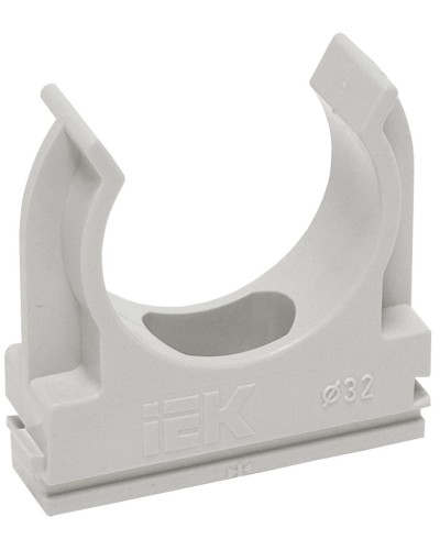 Держатель с защёлкой D25 серый ELASTA (100 шт) (CTA10D-CF25-K41-100). Держатель с защёлкой. IEK в Ижевске