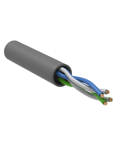 GENERICA U/UTP 5E 24AWG 2PR PVC серый (BC1-C5E02-111-100-R-G). Кабель «витая пара» (LAN) для структурированных систем связи. IEK в Ижевске