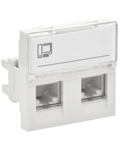 Розетка RJ45 кат.6 PRIMER РКИ-22-00-П-6 белый IEK (PR-KK40D-RI-0-2-2C06U-K01). Розетка RJ-45. IEK в Ижевске