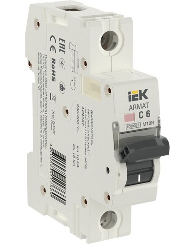 M10N 1P C 6А 10кА ARMAT (AR-M10N-1-C006). Автоматический выключатель. IEK в Ижевске