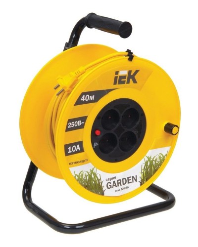 УК40 4 места, 40м (WKP23-10-04-40). Удлинитель на катушке Garden. IEK в Ижевске