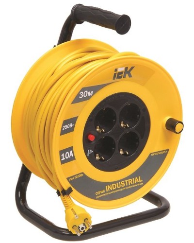 УК30 4 места, 30м (WKP14-10-04-30). Удлинитель на катушке Industrial. IEK в Ижевске