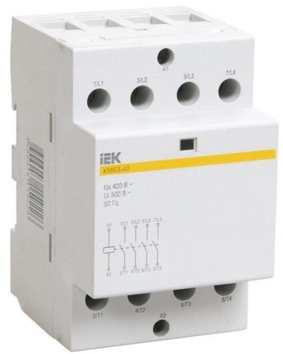 Контактор модульный КМ63-40 AC/DC (MKK21-63-40). Контактор модульный. IEK в Ижевске