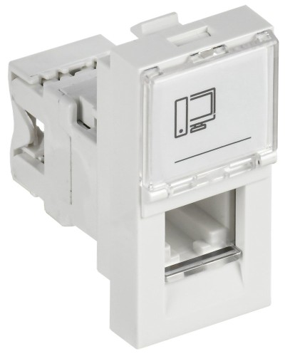 Розетка RJ45 кат.6 PRIMER РКИ-10-00-П-6 белый IEK (PR-KK40D-RI-0-1-C06U-K01). Розетка RJ-45. IEK в Ижевске