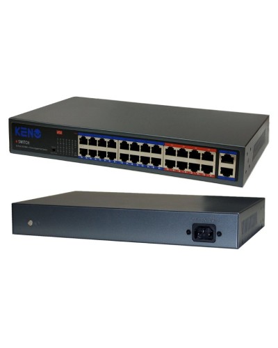 KN-SW2402POE+. Коммутатор с питанием по PoE. KENO в Ижевске