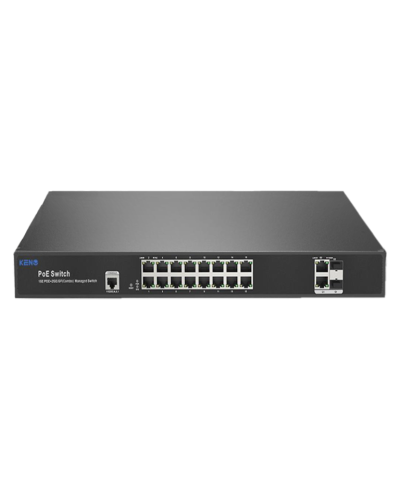 KN-SW1602SFP/M2. Коммутатор с питанием по PoE. KENO в Ижевске