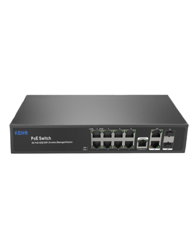 KN-SW802SFP/M2. Коммутатор с питанием по PoE. KENO в Ижевске