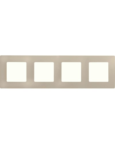 Рамка 4 поста ETIKA, слоновая кость (672514). Рамка. LegranD в Ижевске