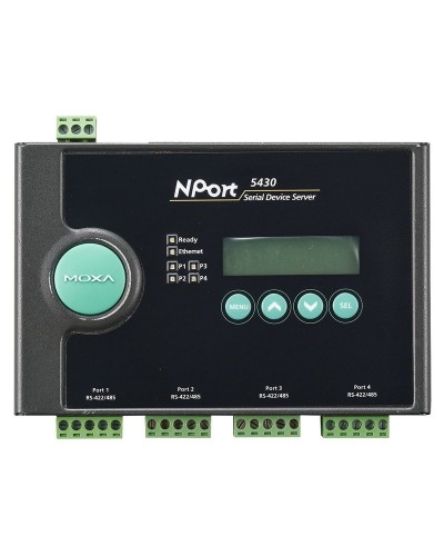 NPort 5430. 4-портовый асинхронный сервер. MOXA в Ижевске