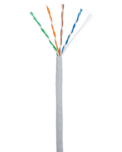 U/UTP 4pair, Cat5e, In, PVC (CCA-UU004-5E-PVC-GY). Кабель «витая пара» (LAN) для структурированных систем связи. NETLAN в Ижевске