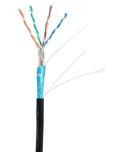 F/UTP 4pair, Cat5e, Out, PE (EC-UF004-5E-PE-BK-1). Кабель «витая пара» (LAN) для структурированных систем связи. NETLAN в Ижевске