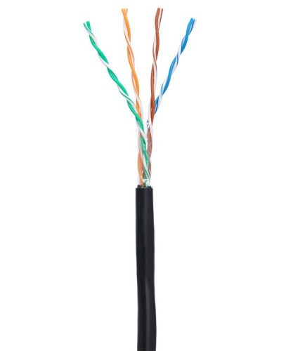 U/UTP 4pair, Cat5e, Out, PE (EC-UU004-5E-PE-BK-1). Кабель «витая пара» (LAN) для структурированных систем связи. NETLAN в Ижевске