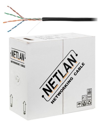 U/UTP 4pair, Cat5e, Out, PE, CCA (CCA-UU004-5E-PE-BK) . Кабель «витая пара» (LAN) для структурированных систем связи. NETLAN в Ижевске