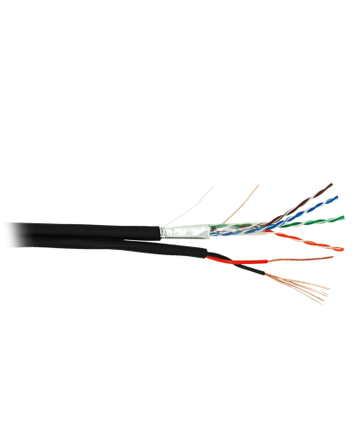 F/UTP 4pair, Cat5e, Out, PVC+PWR (EC-UF004-5E-PC150-PE-BK). Кабель «витая пара» (LAN) для структурированных систем связи. NETLAN в Ижевске