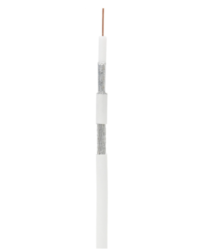 RG-6 CCS, In, PVC (UEC-C2-32123A-WT-1). Кабель коаксиальный омедненный. NETLAN в Ижевске