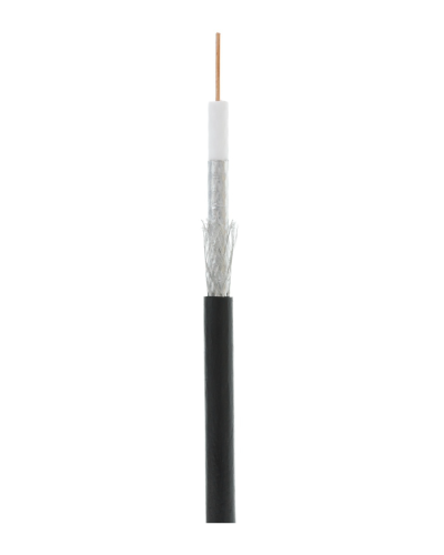 RG-6 CCS, Out, PE (EC-C2-32123B-BK-3). Кабель коаксиальный омедненный. NETLAN в Ижевске