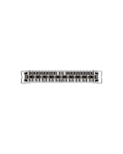 NMC-PL10-CU-10 (10 шт). Плинт неразмыкаемый, (0...9), крепление под кронштейн и круглые направляющие. NIKOMAX в Ижевске