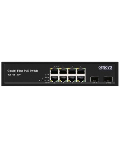 SW-80802(150W). Промышленный PoE коммутатор Gigabit Ethernet на 10 портов. OSNOVO в Ижевске